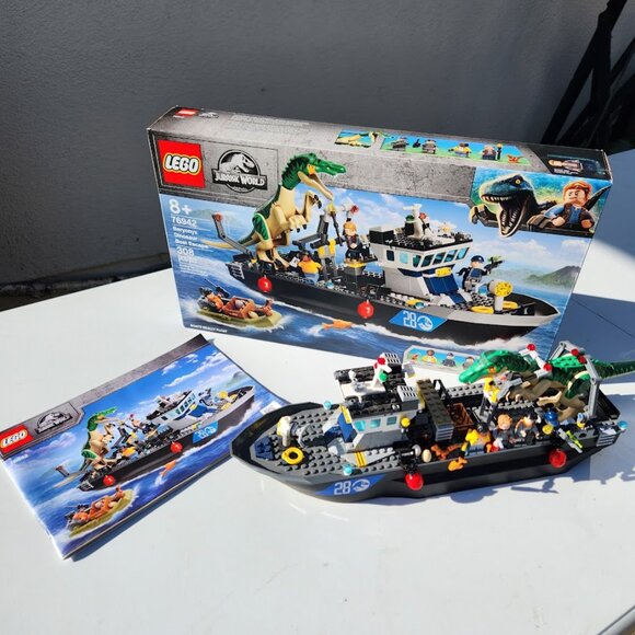 LEGO Jurassic World Park Baryonyx Dinosaur Boat Escape 76942 Building Set Set, B - Picture 8 of 16